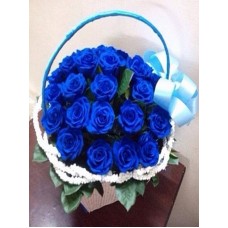 Out of the Blue - 12 Stems Basket